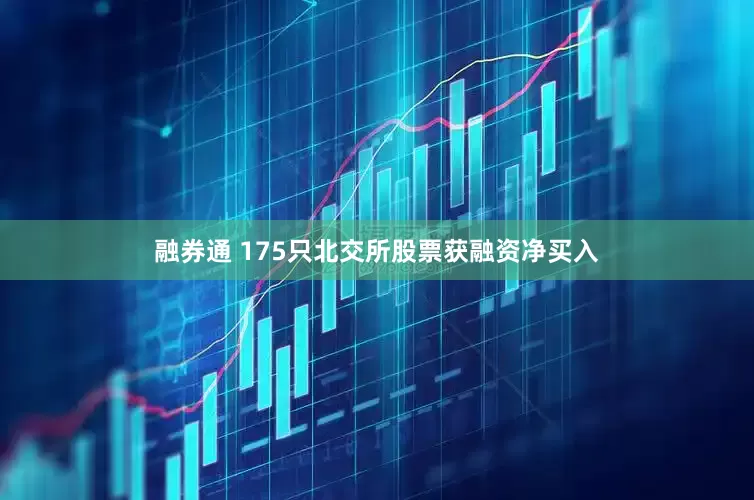 融券通 175只北交所股票获融资净买入