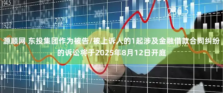 源顺网 东投集团作为被告/被上诉人的1起涉及金融借款合同纠纷的诉讼将于2025年8月12日开庭